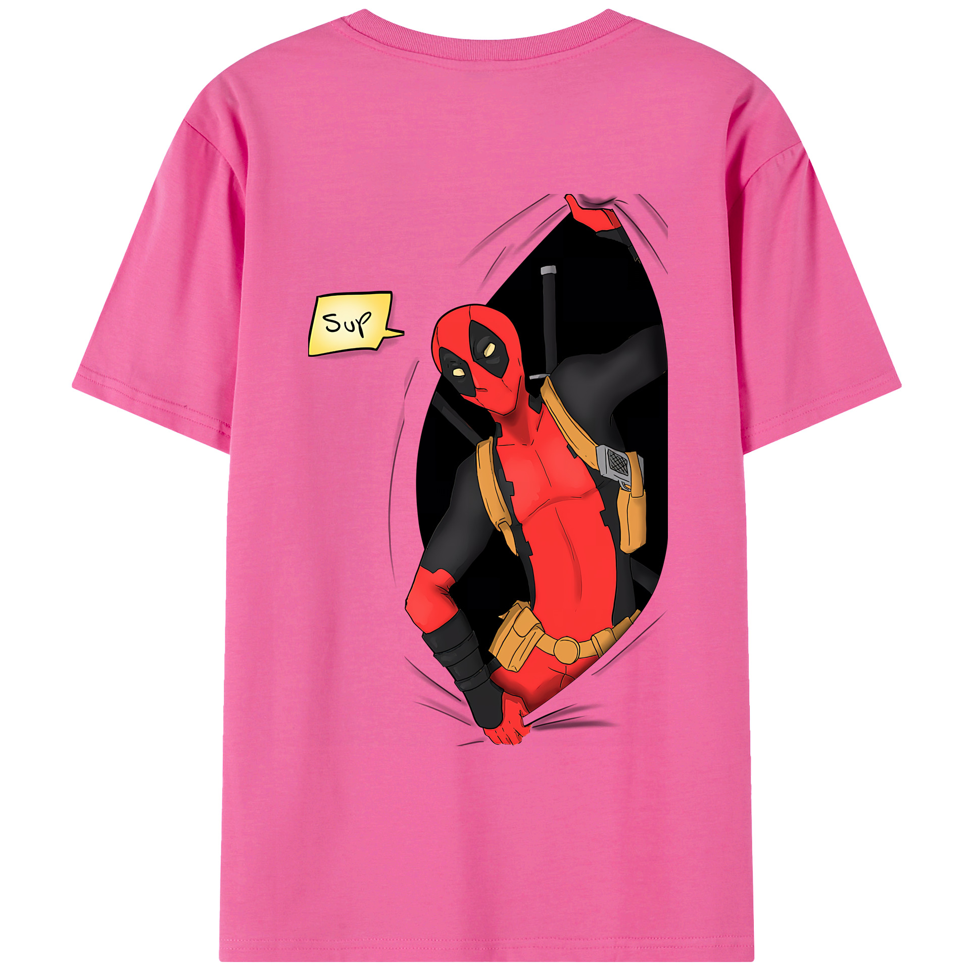 （画像用） Deadpool デッドプール レディース半袖Tシャツ(バックプリント)